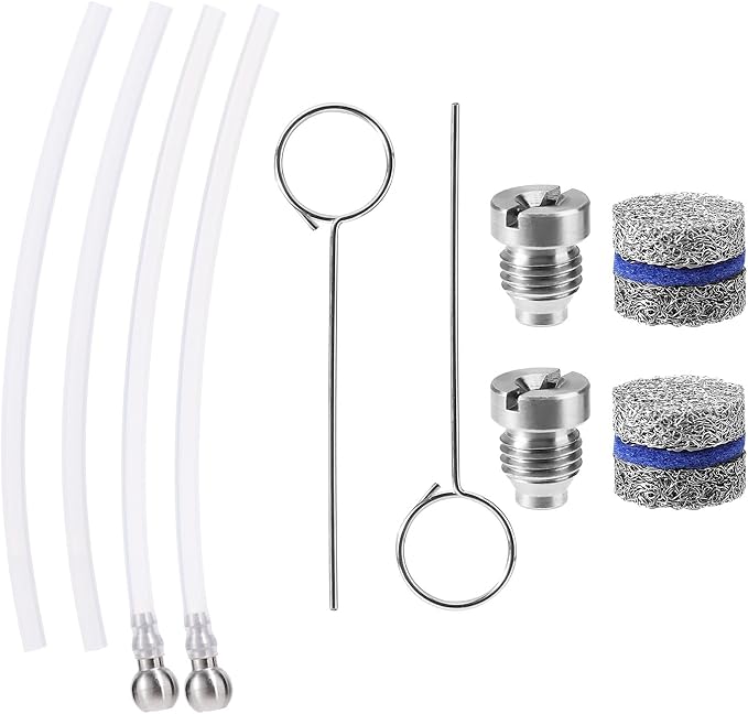 2 Sets Foam Cannon Orifice Kit, Universal 0.04in Cannon Orifice Nozzle and Foam Maker Meshes Kit Replacement Parts with Cleaning Tools Straw Filter Balls