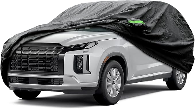 Proadsy Car Cover Custom Fit for Hyundai Palisade 2020-2025, Waterproof All Weather for Automobiles, Full Exterior Cover Rain Snow Sun Protector Indoor Outdoor Car Cover