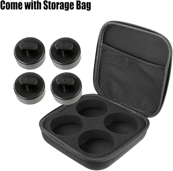 4 Pcs Jack Pad, Rubber Jacking Lift Puck, Lift Point Adapter for Chevrolet Corvette C5 C6 C7 GS Z, with Storage Bag