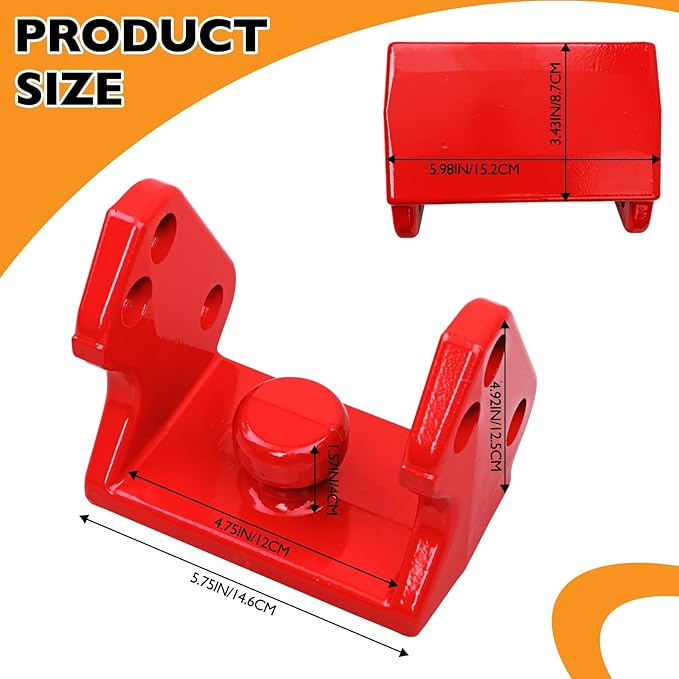 HQPASFY Trailer Hitch Lock, Trailer Coupler Lock with Pin, Heavy-Duty Coupler Lock Model Tl-33 Trailer Lock,Fits Over 2" to 2-5/16" Couplers - Red