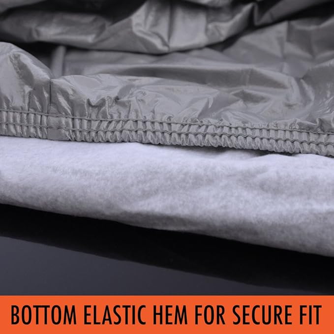 Motor Trend Safeguard Heavy Duty Car Cover for Vans & SUVs - Car Tarp Waterproof All Weather SUV, Sun Protection, UV Rain Snow Winter, Outdoor Reflective - Up to 185" Length