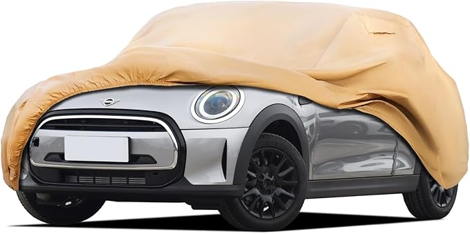 Heavy Duty Outdoor Car Cover Custom Fit for 2014-2026 Mini Cooper 2 Door,Windproof All Weather Waterproof Sun Rain UV Dust Snow Protection Outdoor Car Covers