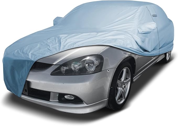 iCarCover Fits [2002-2006 Acura RSX with Wing] Premium Custom Car Cover Waterproof All Weather Resistant Outdoor Indoor Sun Snow Storm UV Protection Form-Fit Padded Cover with Straps