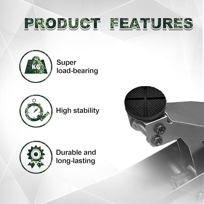 Universal Floor Jack Adapter - Cross Groove Design, Side Frame Rail Protector, Jack Pad Adapter