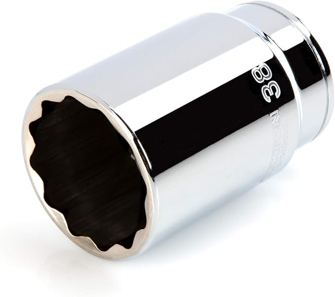 TEKTON 1/2 Inch Drive x 38 mm Deep 12-Point Socket | SHD23338