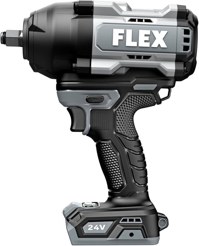 FLEX 24V Brushless Cordless 1/2-Inch 1,500 Ft-Lbs High-Torque Impact Wrench Tool Only, Battery and Charger Not Included - FX1472-Z