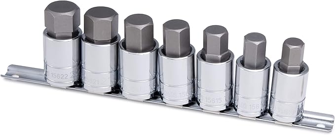 Titan 16157 Metric Large Hex Bit Socket Set, 7 Piece