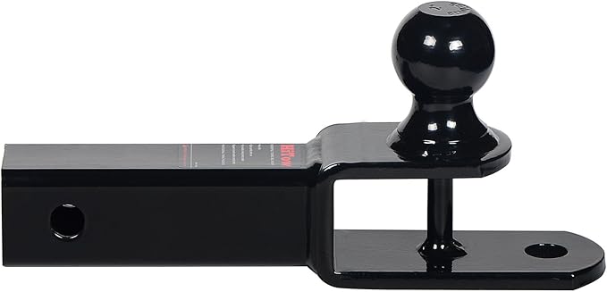 3-in-1 ATV/UTV Hitch Ball Mount Adapter with 2" Ball, Fits 2 inch Hitch Receiver, with Pin and Clip