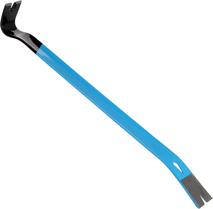 OX Pro 21" Flat Pry Bar - Heat Treated Forged Steel Flat Bar with Powder Coated Finish - Long Crowbar Tool - Pata De Cabra