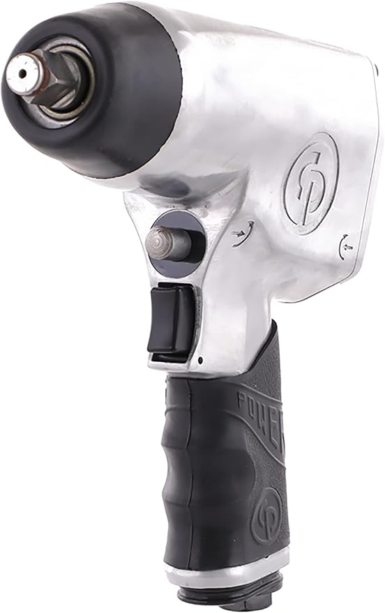 Chicago Pneumatic CP734H - 1/2 Inch Air Impact Wrench, Pistol Handle, Max Torque Reverse Output 425 ft. lbf / 576 Nm, 9,500 RPM, Pin Clutch, Industrial Tool, Automotive