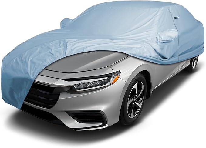 iCarCover Premium Car Cover for 2019-2022 Honda Insight Heavy Duty Waterproof All Weather Automobiles Custom Fit Indoor Outdoor UV Snow Protection Covers with Straps and Bag
