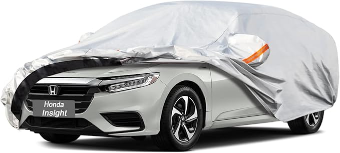 6 Layer Car Cover Custom Fit Honda Insight (2019-2025) Waterproof All Weather, Heavy Duty Outdoor Snow Sun Rain Uv Protection (Ships from US Warehouse, Delivery 3-8 Days)
