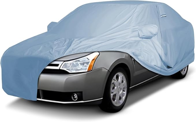 iCarCover Premium Car Cover for 2008-2011 Ford Focus Coupe Heavy Duty Waterproof All-Weather Automobiles Custom Fit Indoor Outdoor UV Snow Protection Covers with Straps and Bag