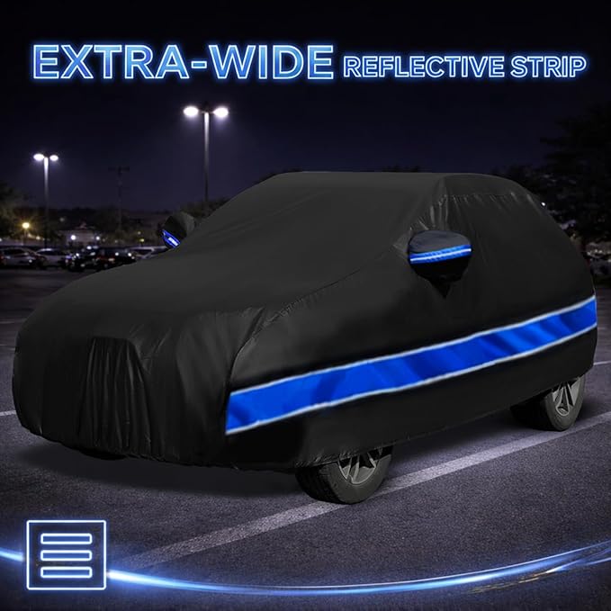 Car Cover Compatible with Mercedes-Benz GLC,10-Layer Car Cover Waterproof All Weather,Full Exterior Cover with Cotton Lining,Sun Rain UV Dust Snow Protection with Door Zipper,Fit for 2016-2025