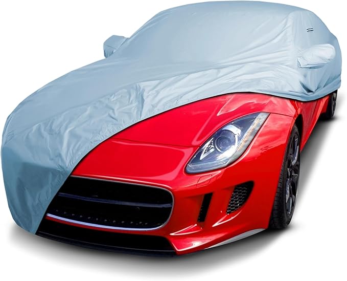 iCarCover Fits [2014-2024 Jaguar F-Type] Premium Custom Car Cover Waterproof All Weather Resistant Outdoor Indoor Sun Snow Storm UV Protection Form-Fit Padded Cover with Straps