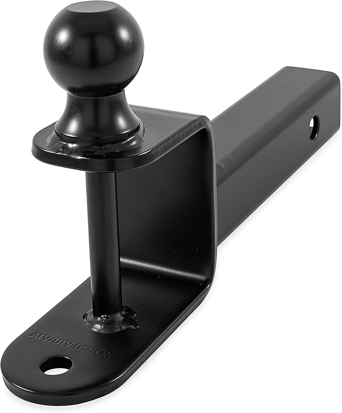 Black Boar UTV ATV Multi-Hitch - Features 1-7/8” Hitch Ball, 2” Shank - 6” (L) Shank - Hitch Ball has 2” Rise & Rated for 2,000lbs - Use w/utility trailers, tow straps & other ATV Accessories (66027)