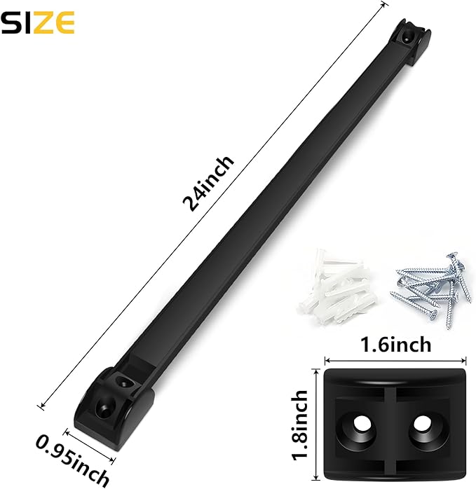 DGSL Magnetic Tool Holder Strip 5 Pack, 24 In Heavy Duty Tool Organizer Magnetic Strip, Tool Magnet Bar For Garage Tool Organization