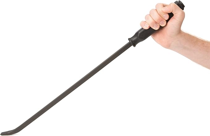 TEKTON 25-Inch Angled Tip Handled Pry Bar with Striking Cap | LSQ42025