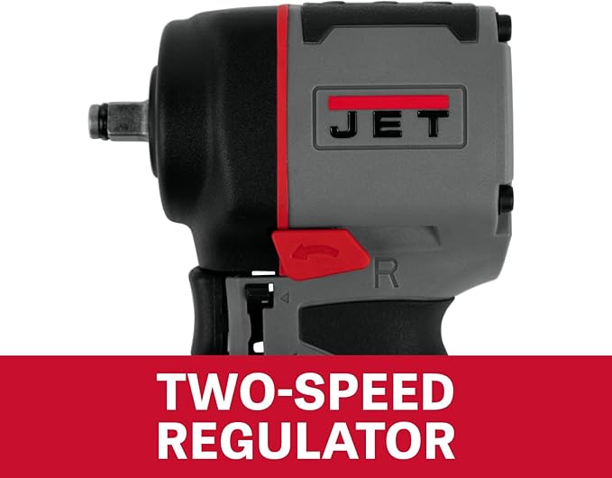JET 3/8-Inch Stubby Impact Wrench, 430 ft-lbs, 8500 RPM (JAT-125)