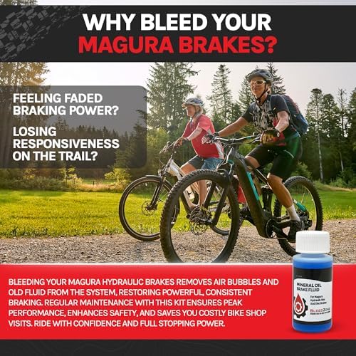 BleedZone Mineral Oil for Bike Brakes Compatible with Magura, 60ml Fluid