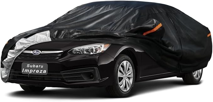 7 Layer Car Cover Custom Fit Subaru Impreza (2000-2025) Waterproof All Weather, Heavy Duty Outdoor Snow Sun Rain Uv Protection (Ships from US Warehouse, Delivery 3-8 Days)