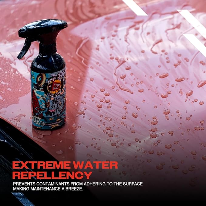 Tinybot Ceramic Coating Spray - Hydrophobic - Safe for Paint, Gloss Vinyl Wraps, Paint Protection Film, Graphics, OEM Car, Boat, RV Truck - 13.5 oz