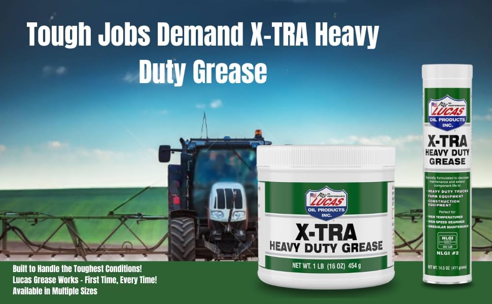 Extra Heavy Duty Grease 10330 – 14 oz Tube | Waterproof, Extreme Pressure, High Temp Polyurea Grease for Automotive, Industrial, Marine, Agricultural & Off-Road Applications | 2 Pack Special