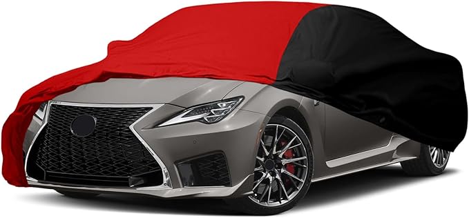 Indoor Car Cover Replace for 2015-2025 Lexus RC300 RC350 F Sport, Luxurious Stretch Satin Ultimate Custom-fit Indoor Breathable Car Cover for Dust-Proof, Underground Garage, Car Show