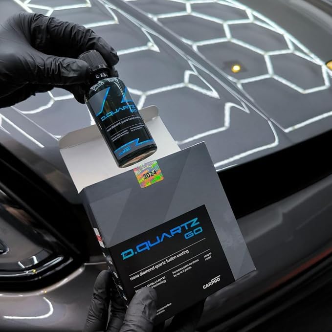 CARPRO DQUARTZ GO Nano Diamond Quartz Fusion Coating: Ceramic Coating for Cars, Professional-Grade Coating in DIY Package, Increase Surface Hardness - (30ml Kit)
