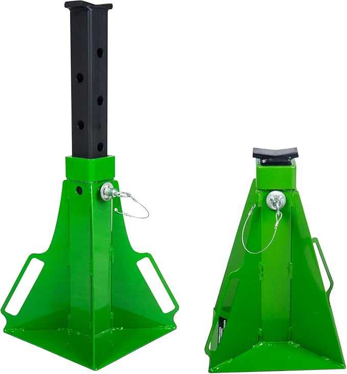 American Lifting Off-Road Jack Stands – 3.5 Ton (7000 Lbs) Safety Pin Style Heavy Duty Stand – 30-Inch Max Lift Height Perfect for SUVs Trucks in Garage Shop Outdoor