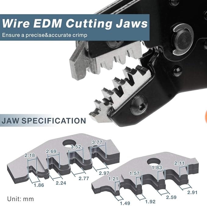 iCrimp SN-2549 Ratchet Crimpier 0.08-1.0 mm ² 18-28AWG for PH2.0/XH2.54/2.54/2.8/3.0/3.96/4.8/KF2510/JST Terminal