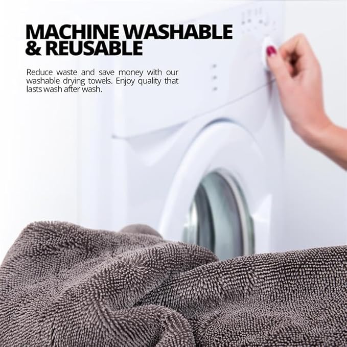 CERAKOTE Premium Microfiber Drying Towel (36" x 24") 1,200 GSM Material - Lint Free No Scratch Finish - One Pass Quick Drying Towel - Machine Washable