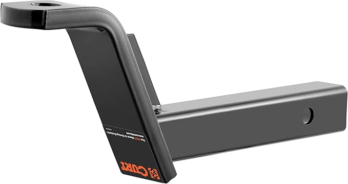CURT 45280 Class 3 Ball Mount with 1" Hole, 4" Rise or 6" Drop fits Trailer Hitches with 2" x 2" Receiver Tube Opening | Corrosion, Scratch & UV Damage Resistant