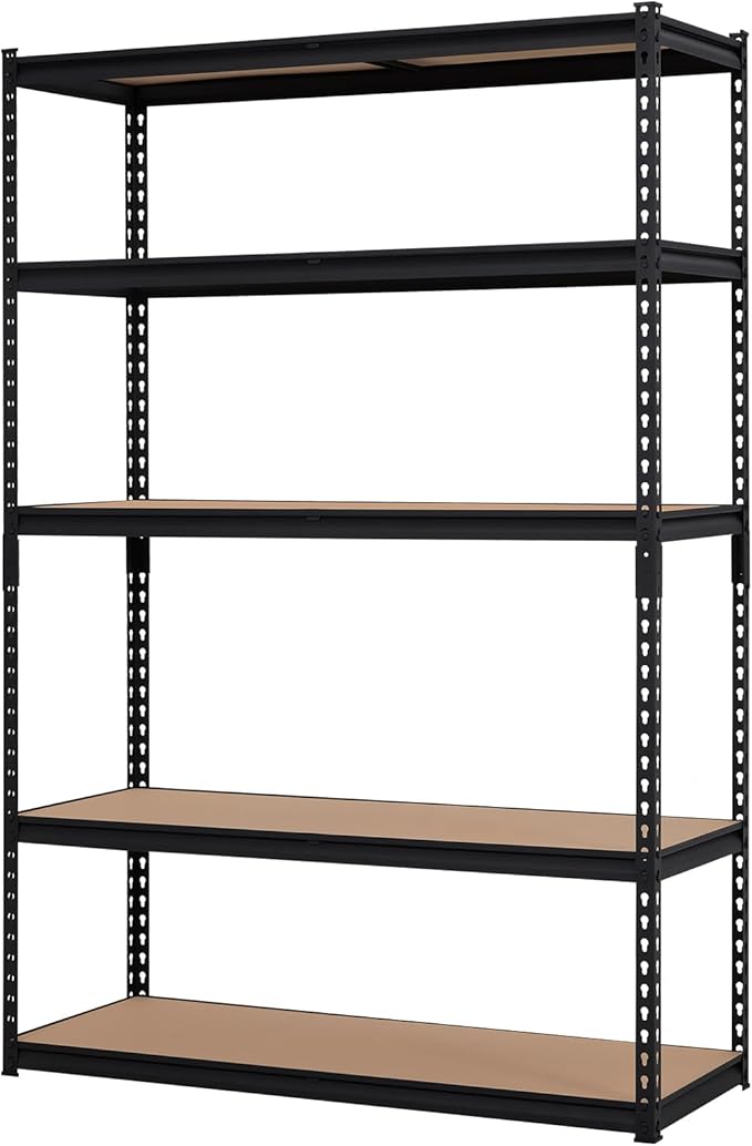 Towallmark Garage Shelving, 48 x18 x 72 Storage Shelves, Heavy Duty Storage Shelving, Durable Storage Shelves, Rust-Resistant Design, Easy Assembly