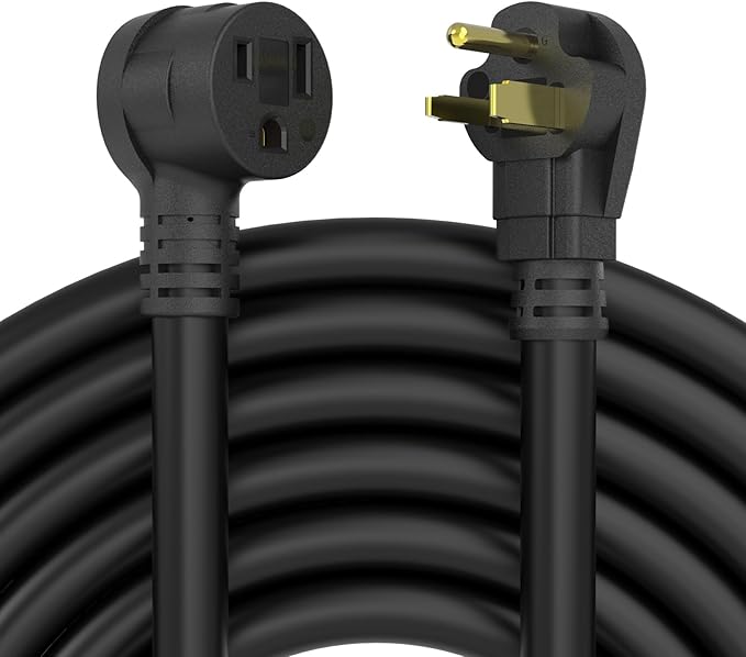 YESWELDER 50ft 250 Volt Welder Extension Cord 6 AWG Power Extension for Welding Machines, NEMA 6-50P to 6-50R