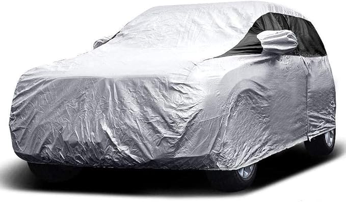 Titan Premium Multi-Layer PEVA Car Cover for Compact SUV 170-187". Waterproof, UV Protection, Anti-Scratch Protective Lining, Driver-Side Zippered Opening. Fits Rav4, Rogue, CR-V and More.