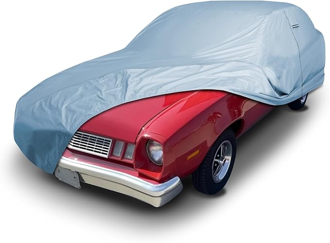 iCarCover Premium Car Cover for 1971-1980 Ford Pinto Wagon Heavy Duty Waterproof All-Weather Automobiles Custom Fit Indoor Outdoor UV Snow Protection Covers with Straps and Bag