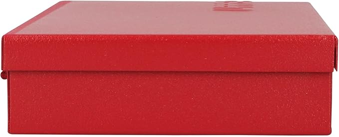 URREA Metal Tool Box - 9.6" x 5" x 1.4" Portable Tool Storage/Organization Box with 24 Gauge Construction & Durable Red Finish - 4725