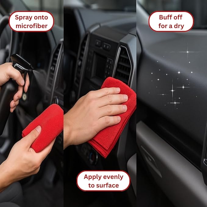 Rebel Rubber, Vinyl & Plastic Spray Shine with UV Protection, Anti-Static and Anti-Stick Properties, Protect Plastics, Tires & Interior Vinyls with Our Non Greasy Water Based Formula
