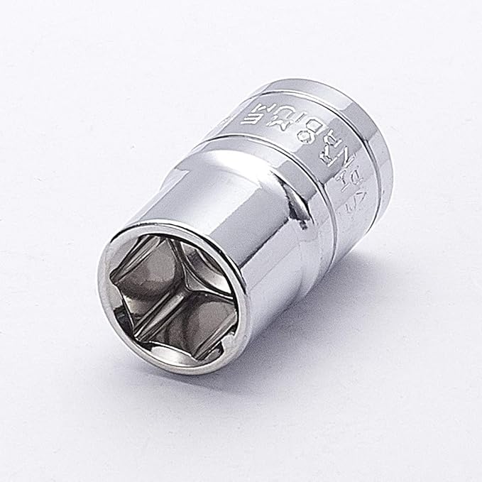 Utoolmart 1/2-Inch 14mm 6-Point Drive Shallow Socket, Metric, Cr-V Chrome-vanadium