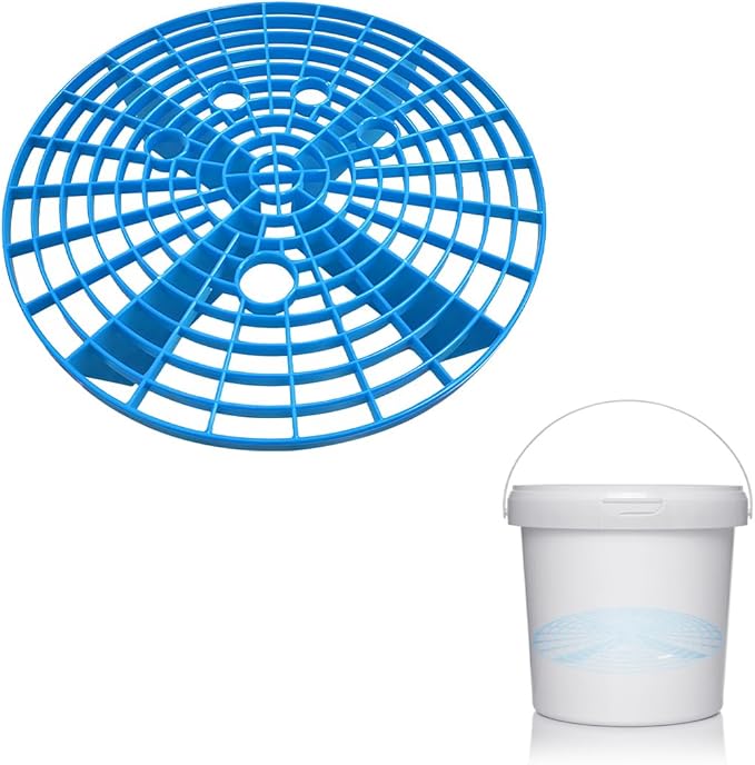 Car Wash Bucket Inserts, Auto Detail Dirt Gaurd Bucket Filter Helps Remove Dirt Debris, Dirt Guard Insert Wash Filter Fits 12 Inch Diameter Bucket or 3-5 Gallon Bucket (Blue)