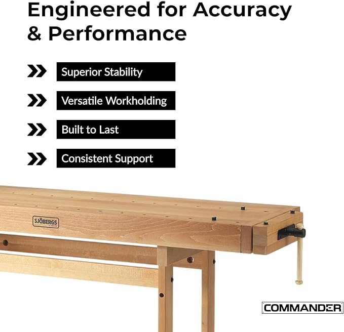 Sjobergs Scandi Plus 1825 Beech Wood Workbench (SJO-33279)