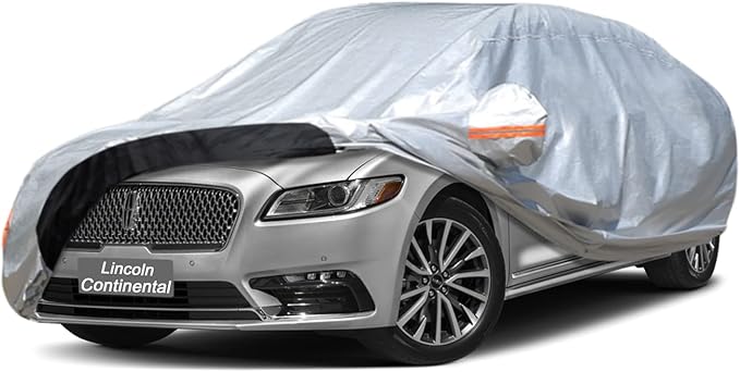 Car Cover Custom Fit Lincoln Continental (1988-2025) Waterproof for Automobiles, Oxford Sun Rain Dust Snow Protection (Ships from US Warehouse, Delivery 3-8 Days)