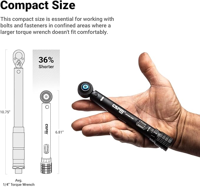 Capri Tools 1/4 in. Drive Mini Torque Wrench Set, 3-16 Nm