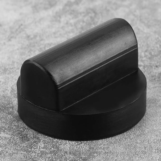Qiilu Jack Pad Adapter Car Slotted Rubber Universal Floor Jack Pad Adapter Frame Rail Protector for RS