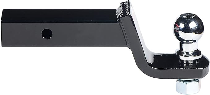 HiTow Trailer Hitch Loaded Ball Mount Class III/IV 3-1/4" Drop with 2" Hitch Ball & 5/8" Pin Kit (GTW 5,000 lbs)
