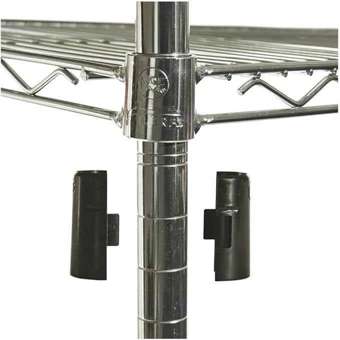 Alera ALE Industrial Heavy Duty Wire Shelving Starter Kit, 4-Shelf, 36w x 24d x 72h, Silver