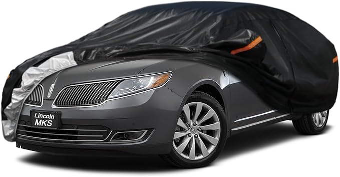 7 Layer Car Cover Custom Fit Lincoln MKS (2009-2016) Waterproof All Weather, Heavy Duty Outdoor Snow Sun Rain Uv Protection (Ships from US Warehouse, Delivery 3-8 Days)