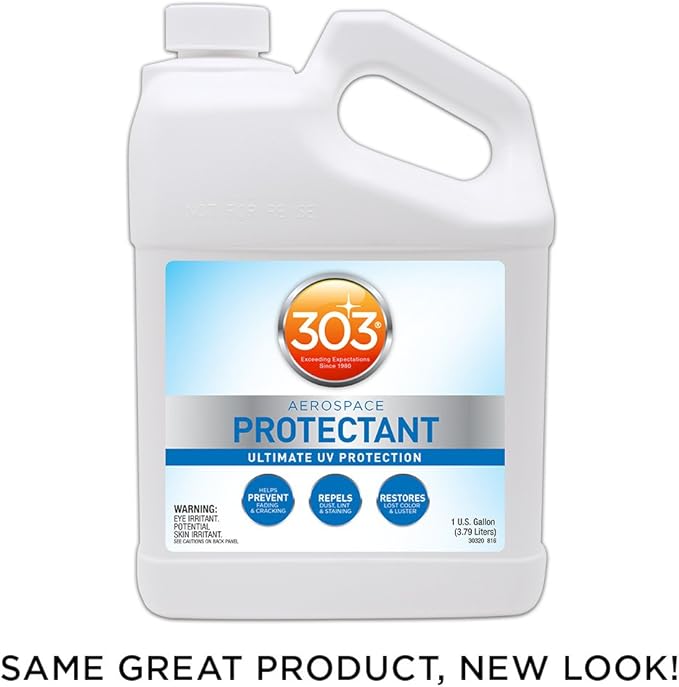 303 Products Aerospace Protectant – UV Protection – Repels Dust, Dirt, & Staining – Smooth Matte Finish – Restores Like-New Appearance – 128 Fl. Oz. (30320-4PK)