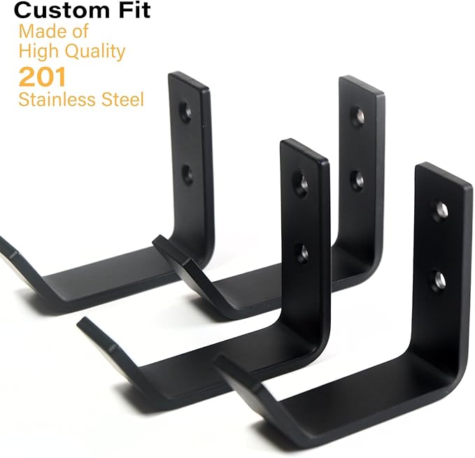 4 Packs Jack Stands Wall Mount Organizer, Heavy Duty Stainless Steel Holder Hook Fits 2 & 3 & 4 & 6 Ton Jack Stands